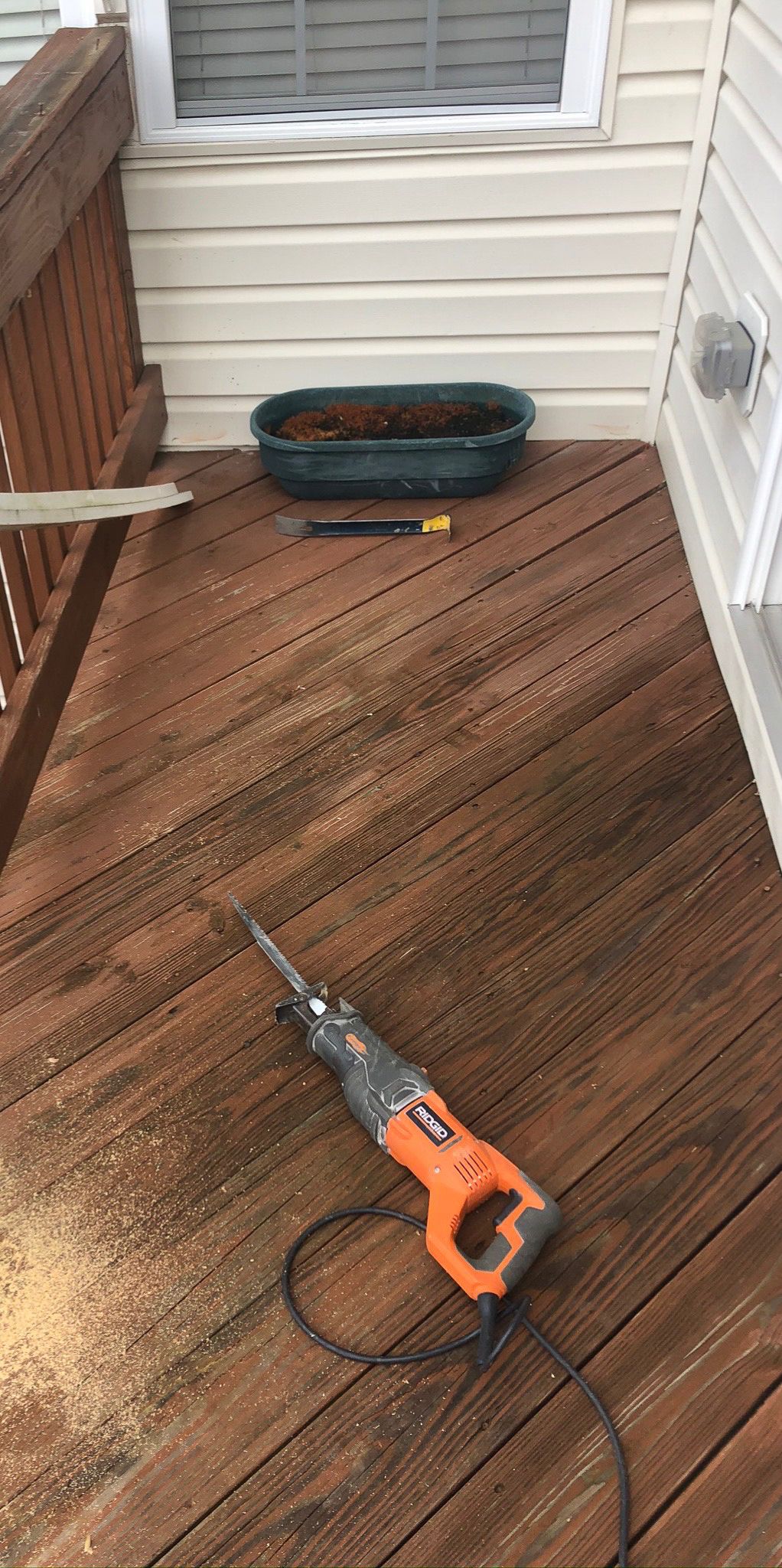 Deck Replacement — before